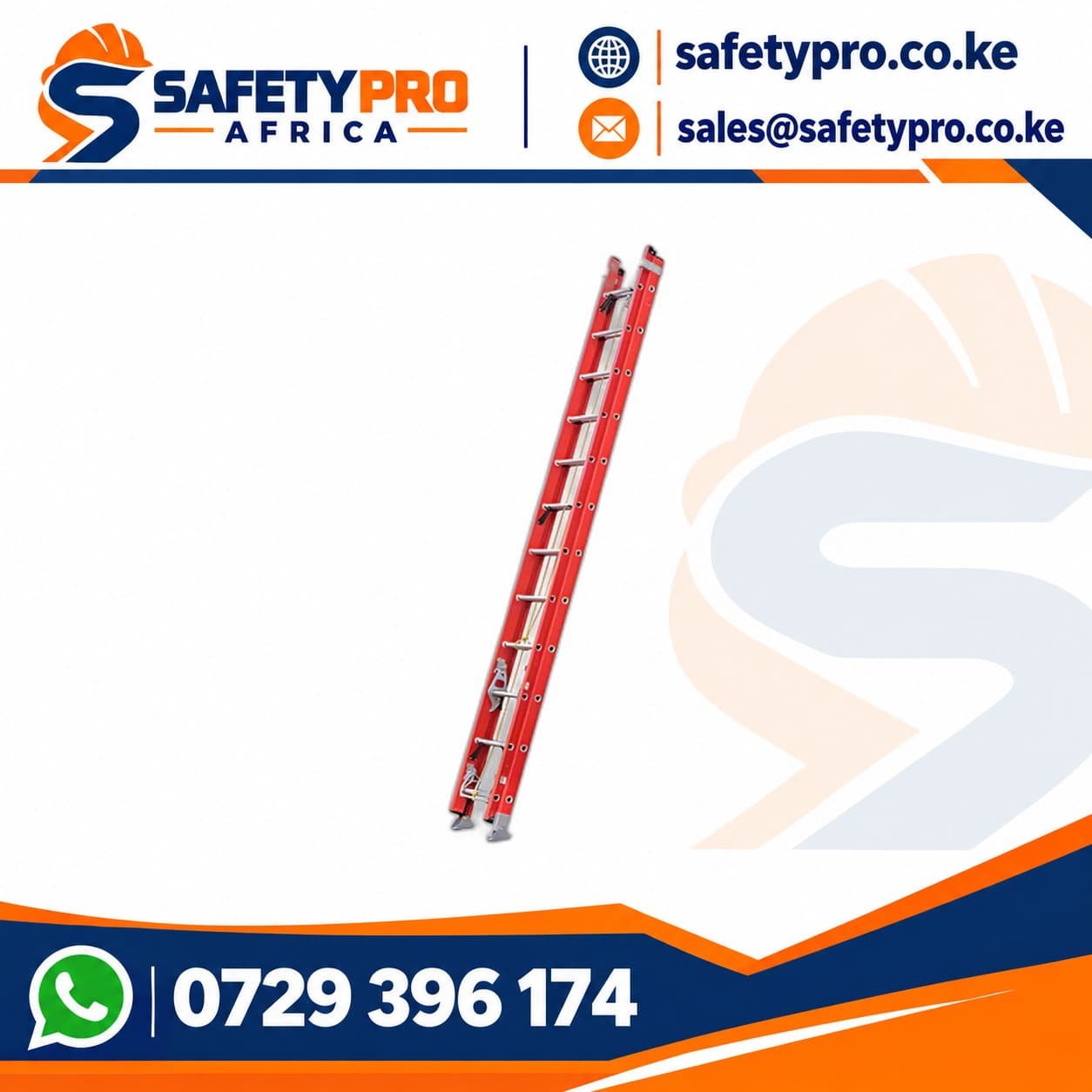 2 X 12 Step Extendable Fibreglass Ladder