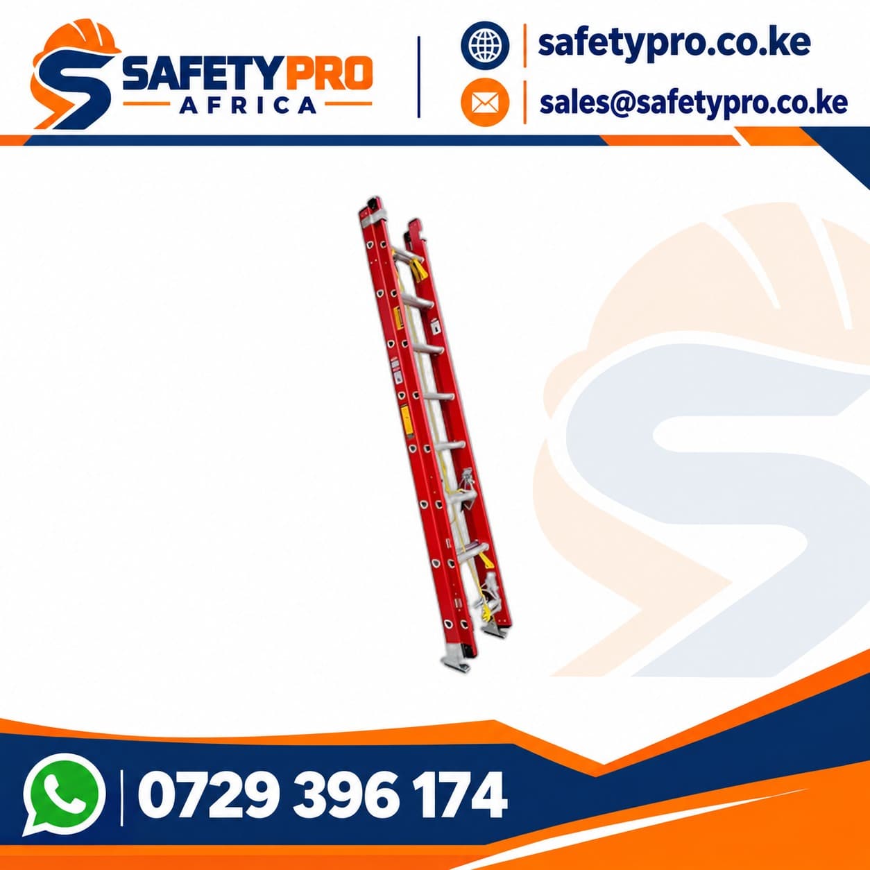 2 X 8 Step Extendable Fibreglass Ladder
