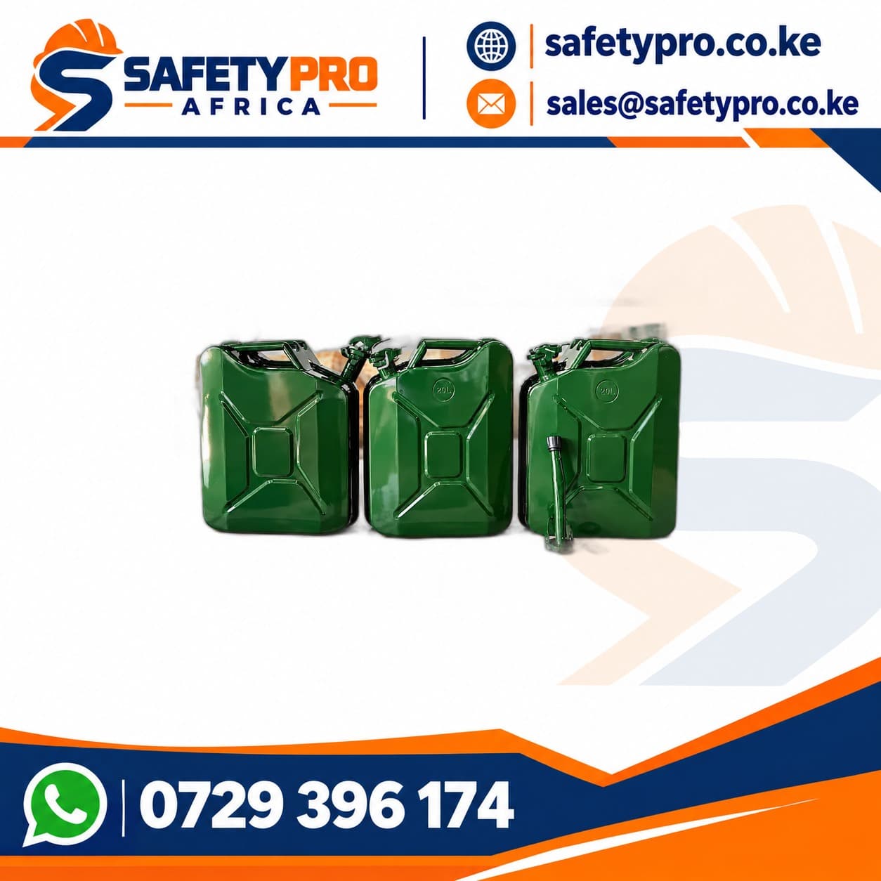 20 Litre Heavy Duty Metal Jerry Can