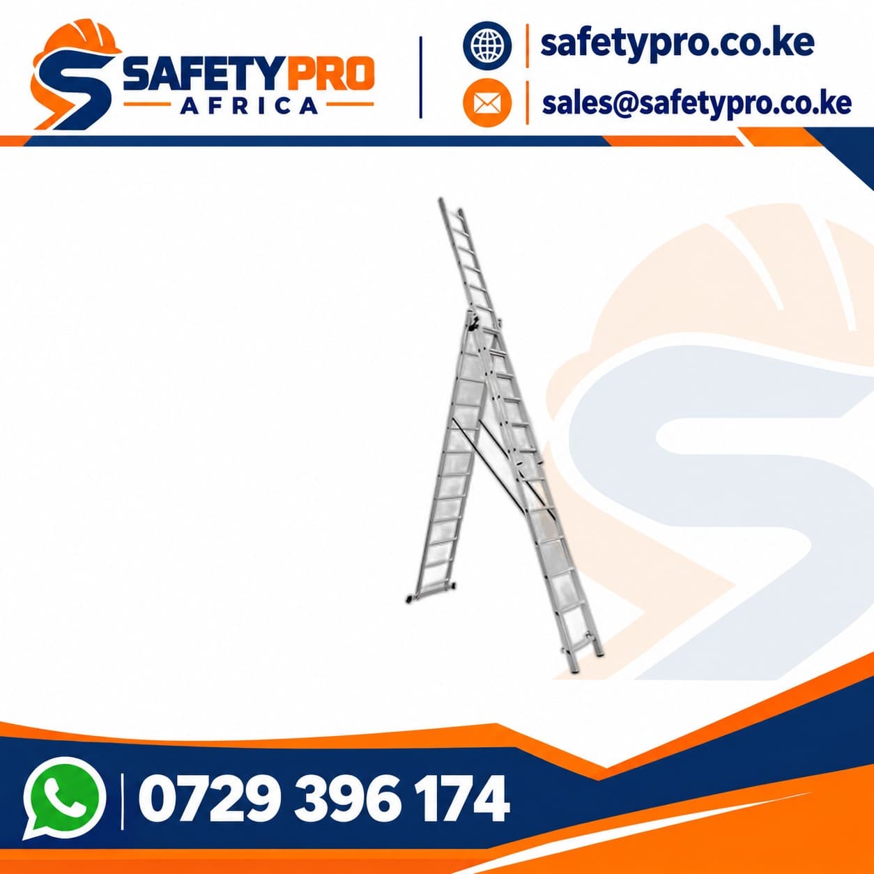 3 X 12 Step Triple Extendable Ladder