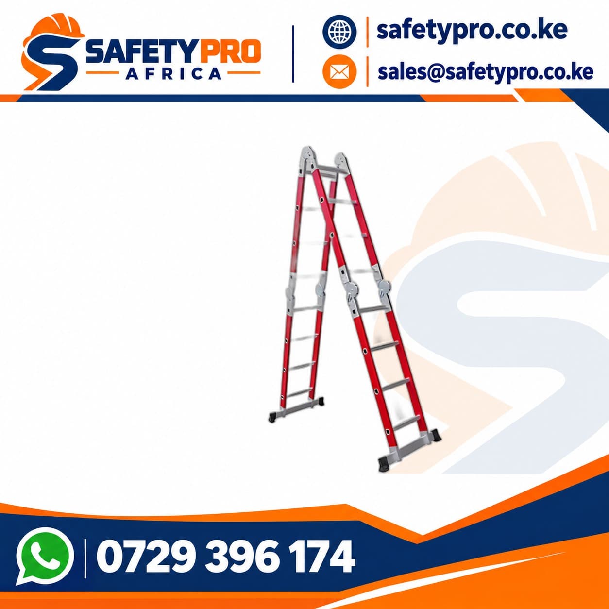 4 X 4 Step Folding Fibreglass Ladder