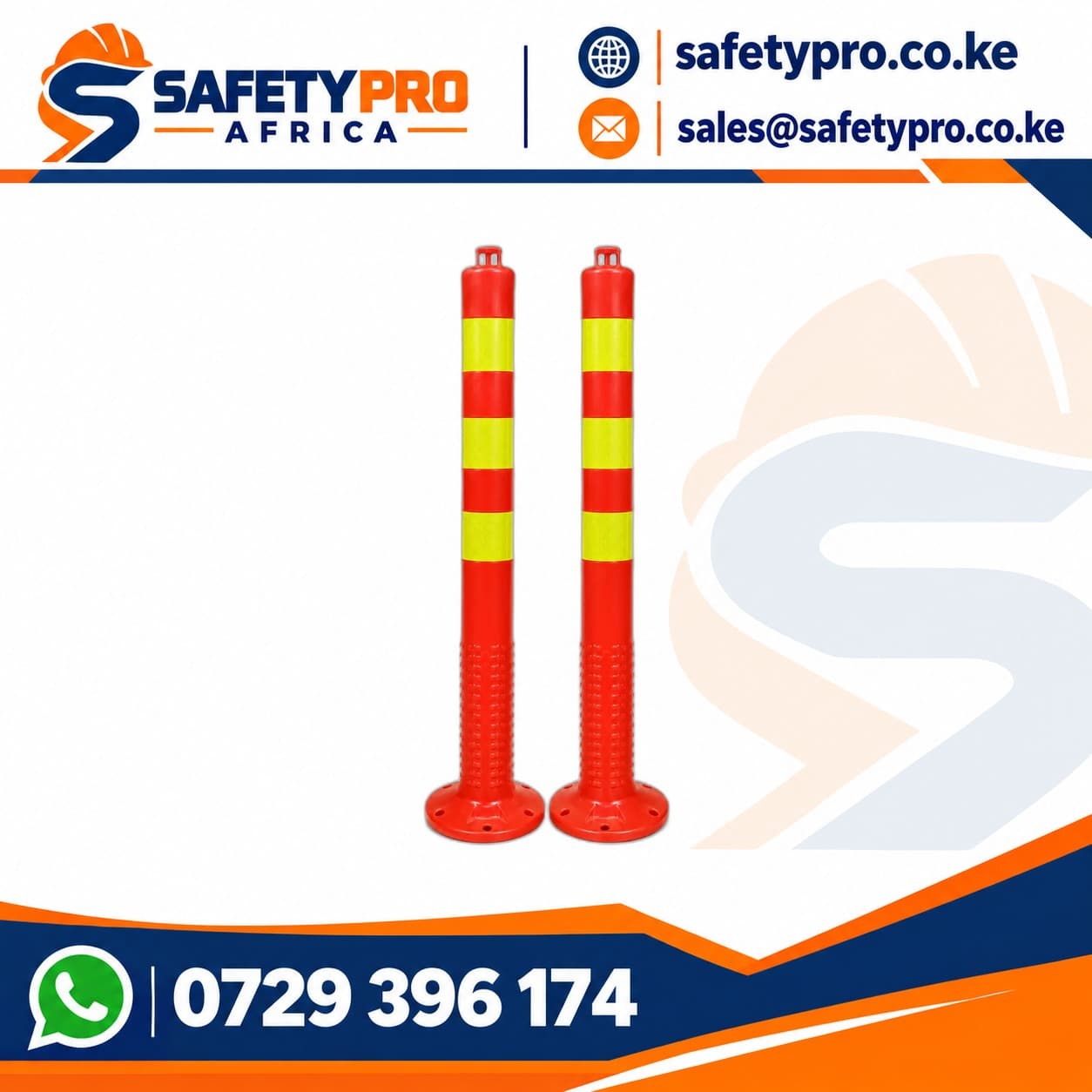 75 Cm High Visibility Pu Pole – Redyellow