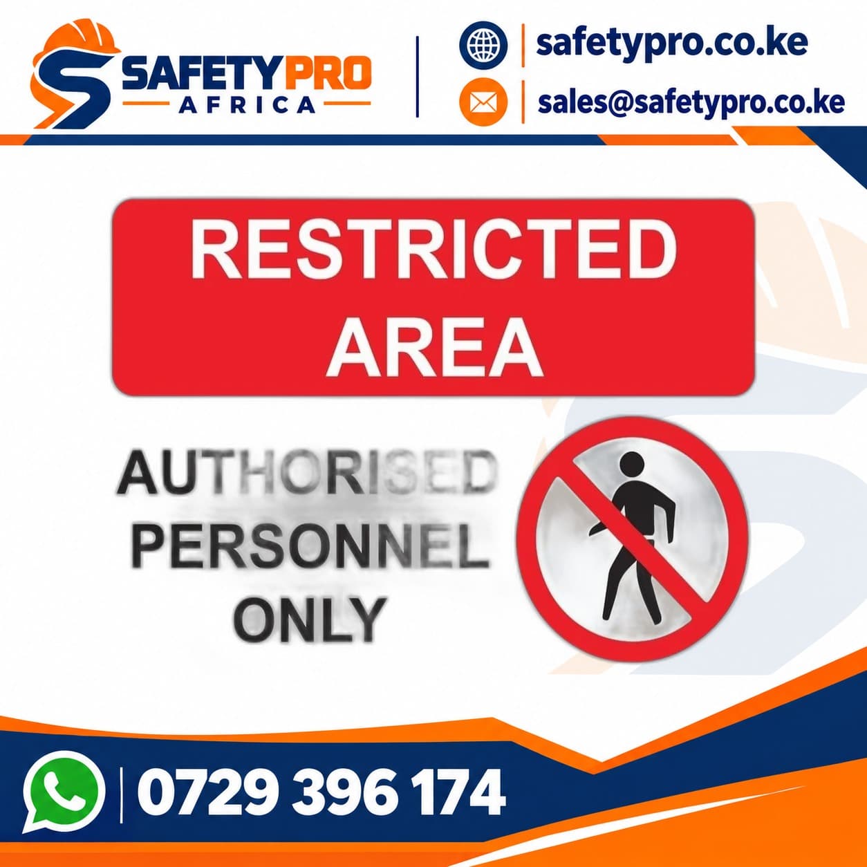 Authorised Personnel Only Sign
