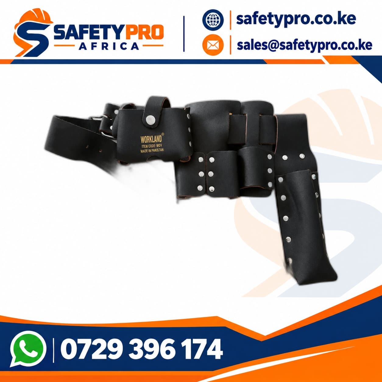 Black Leather Tool Belt