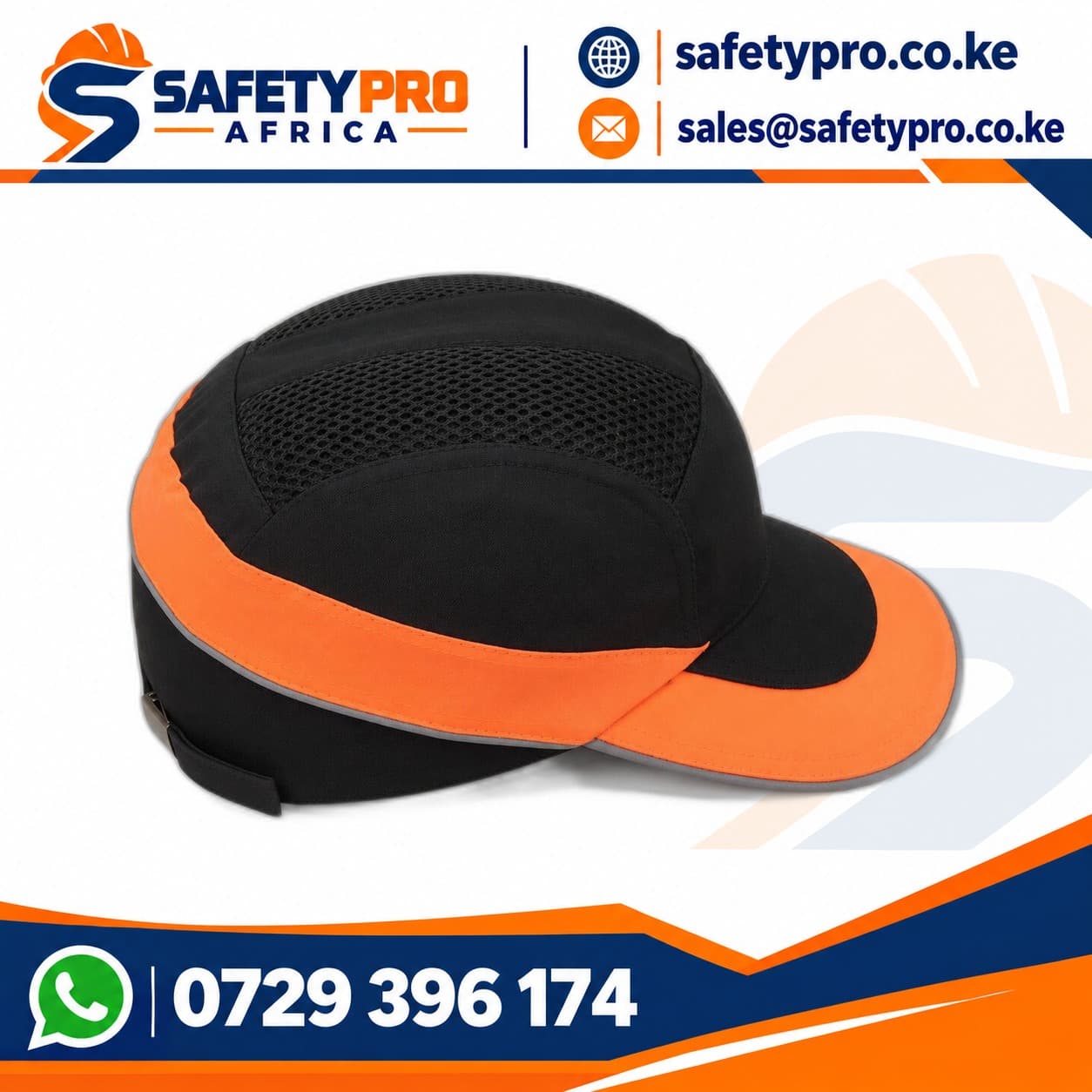 Black Orange Bump Cap