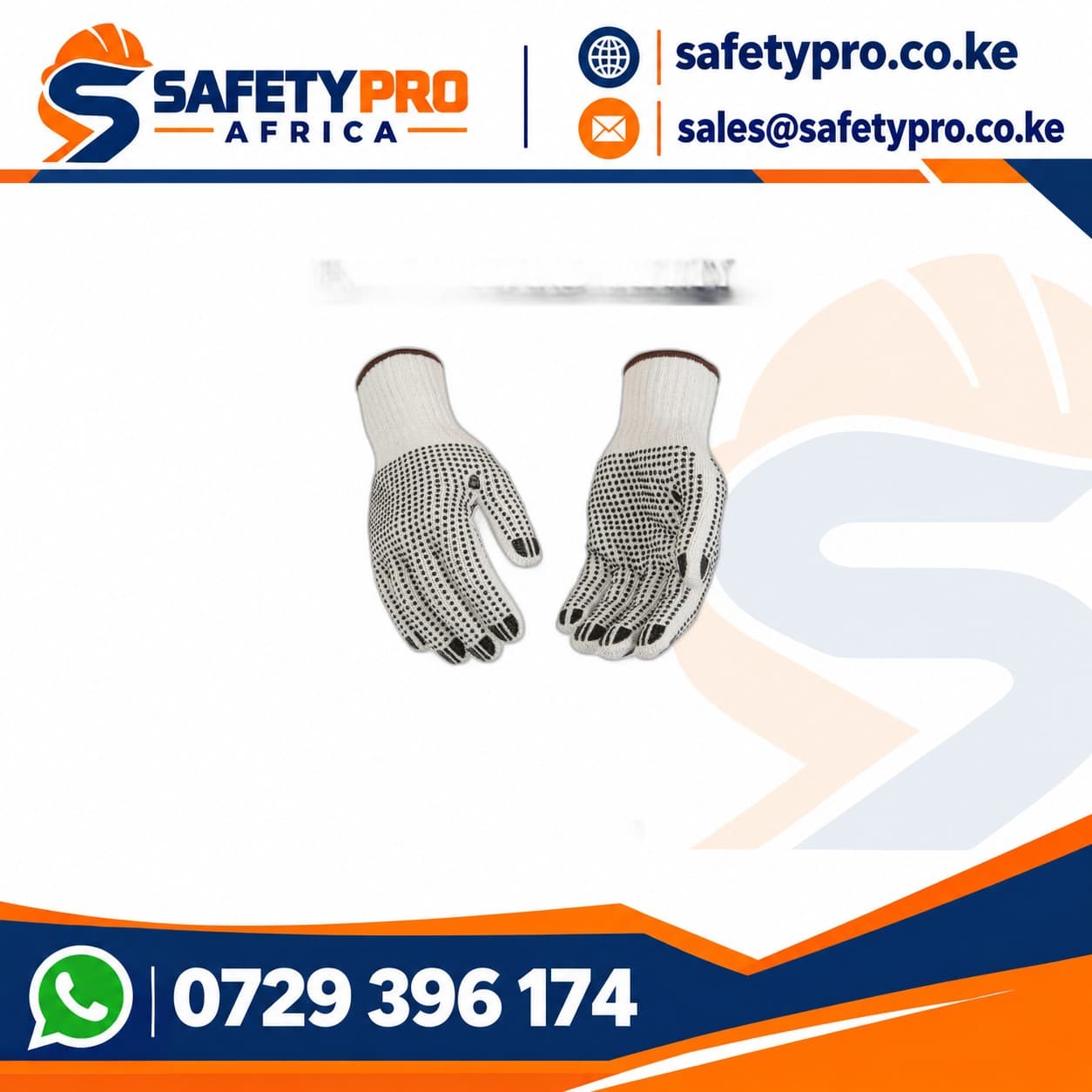 Cotton Dotted Safety Gloves