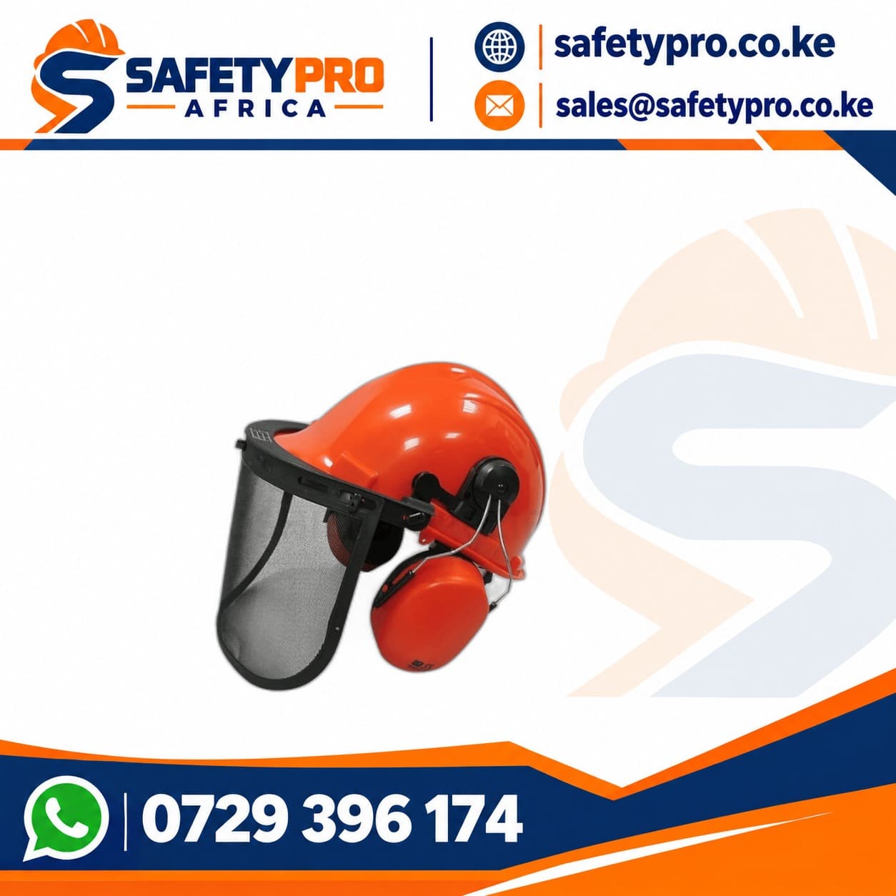 Combined Forestry Helmet With Mesh Visors