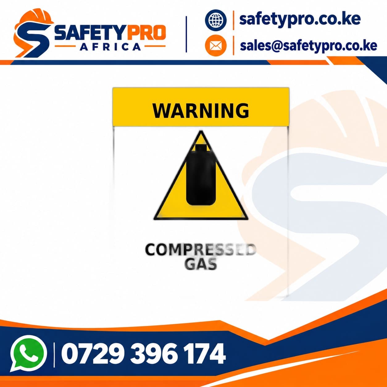 Compressed Gas Sign