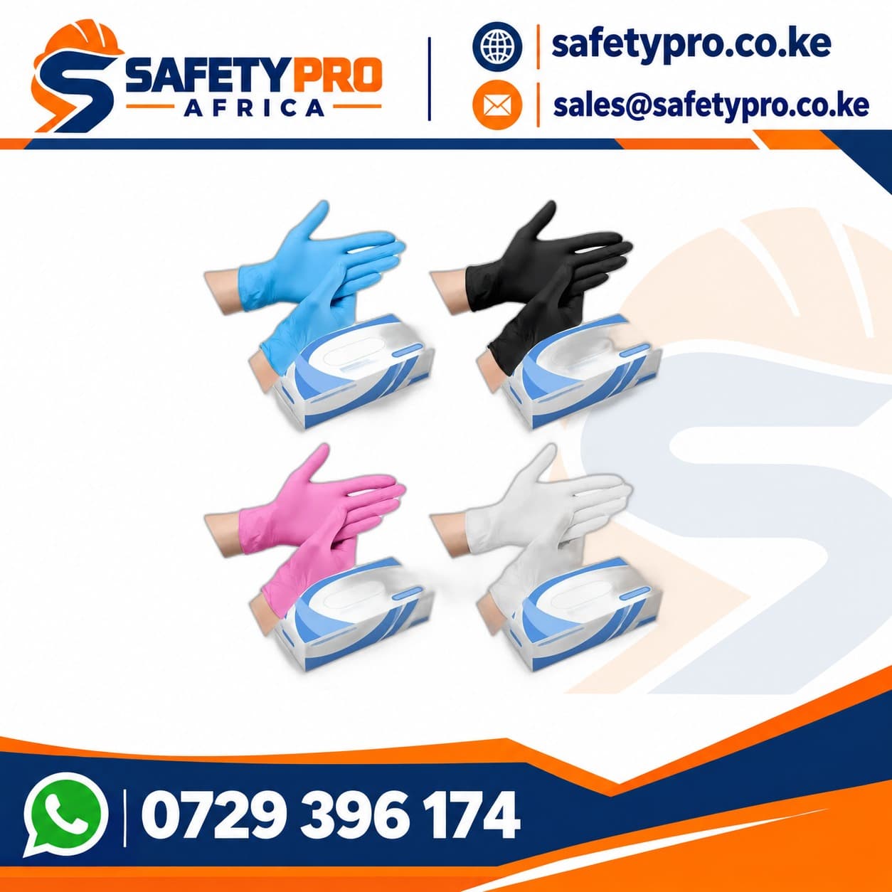 Disposable Nitrile Gloves 100 Pcs