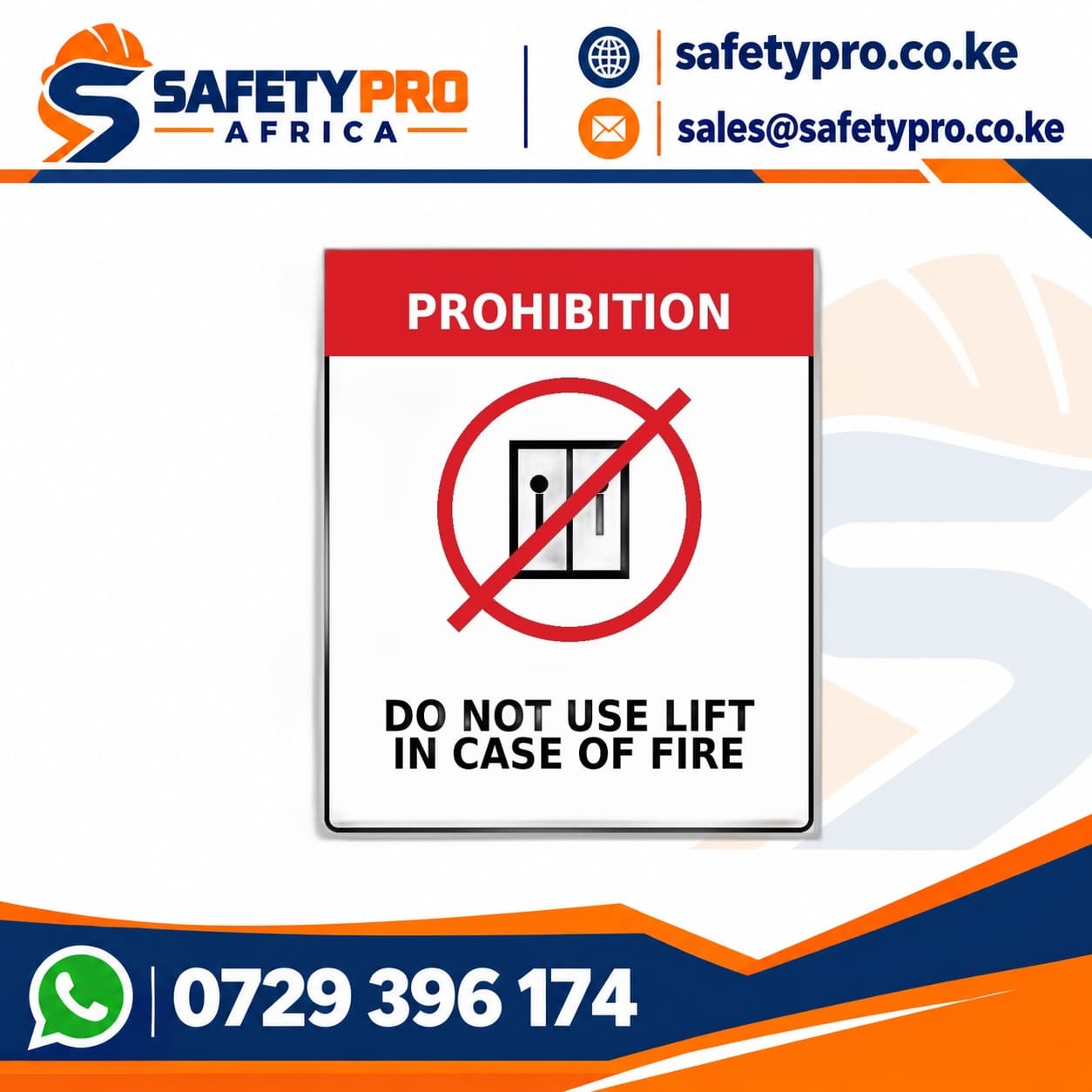 Do Not Use Lift Sign