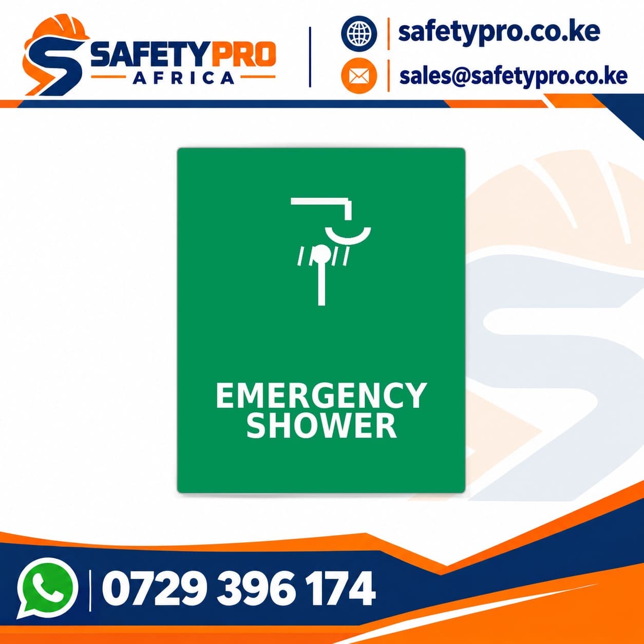 Emergency Shower Sign