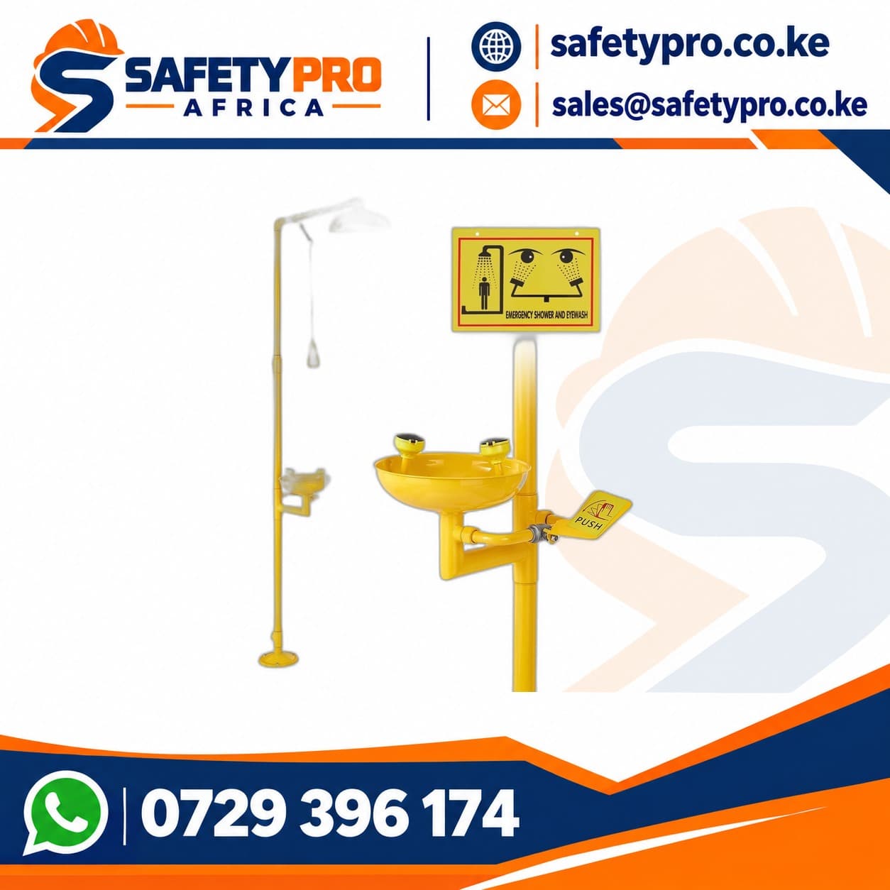Emergency Shower And Eye Wash Galvanised