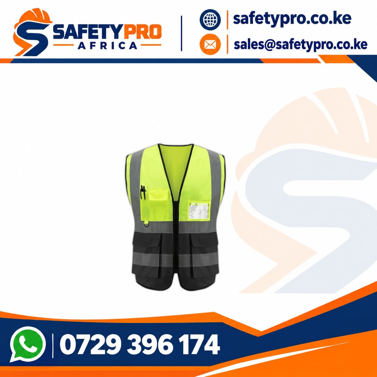 Executive Green & Black Reflector Vest