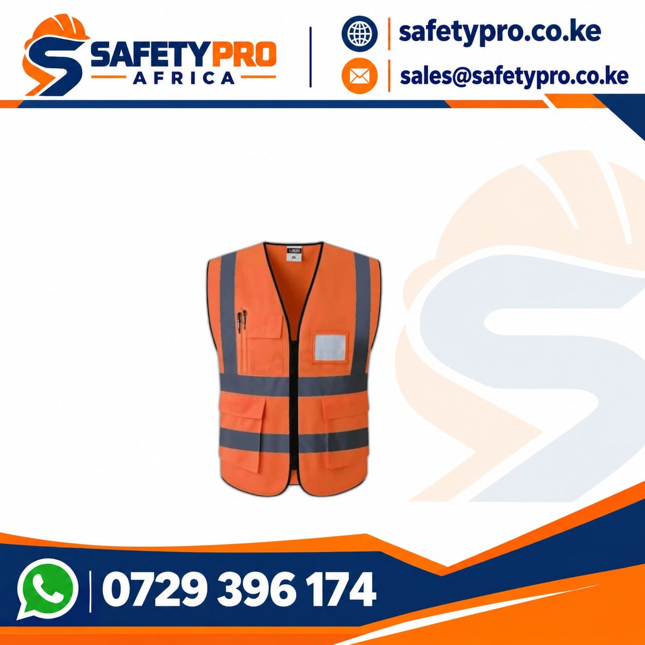 Executive Orange Reflector Vest