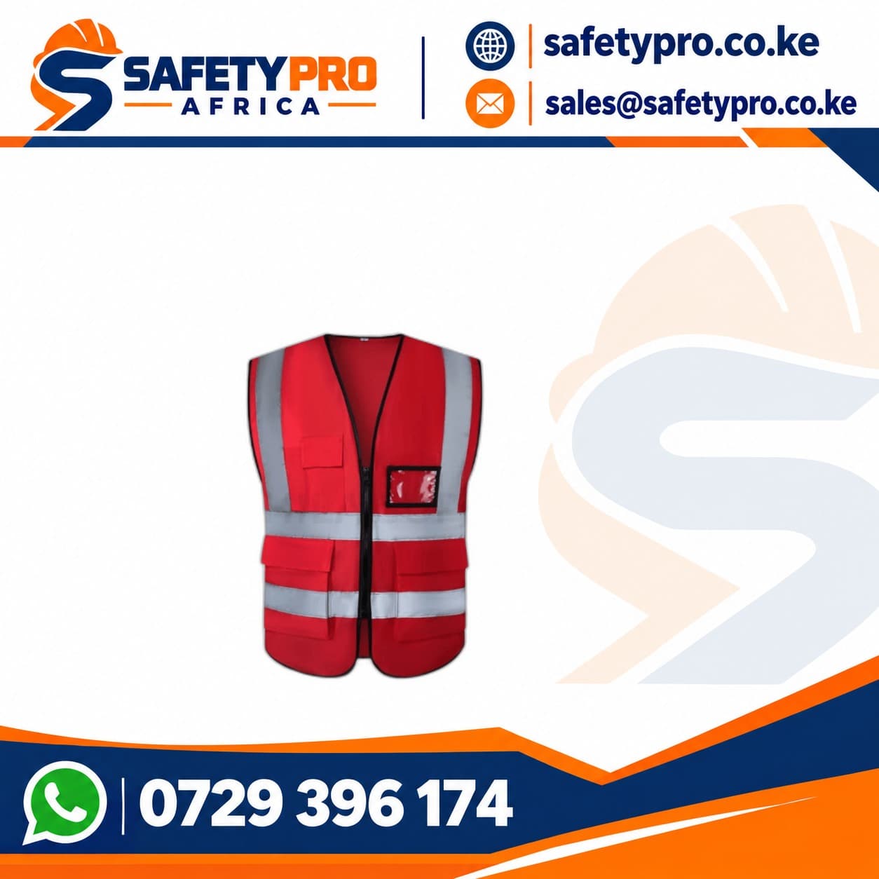 Executive Red Reflector Vest
