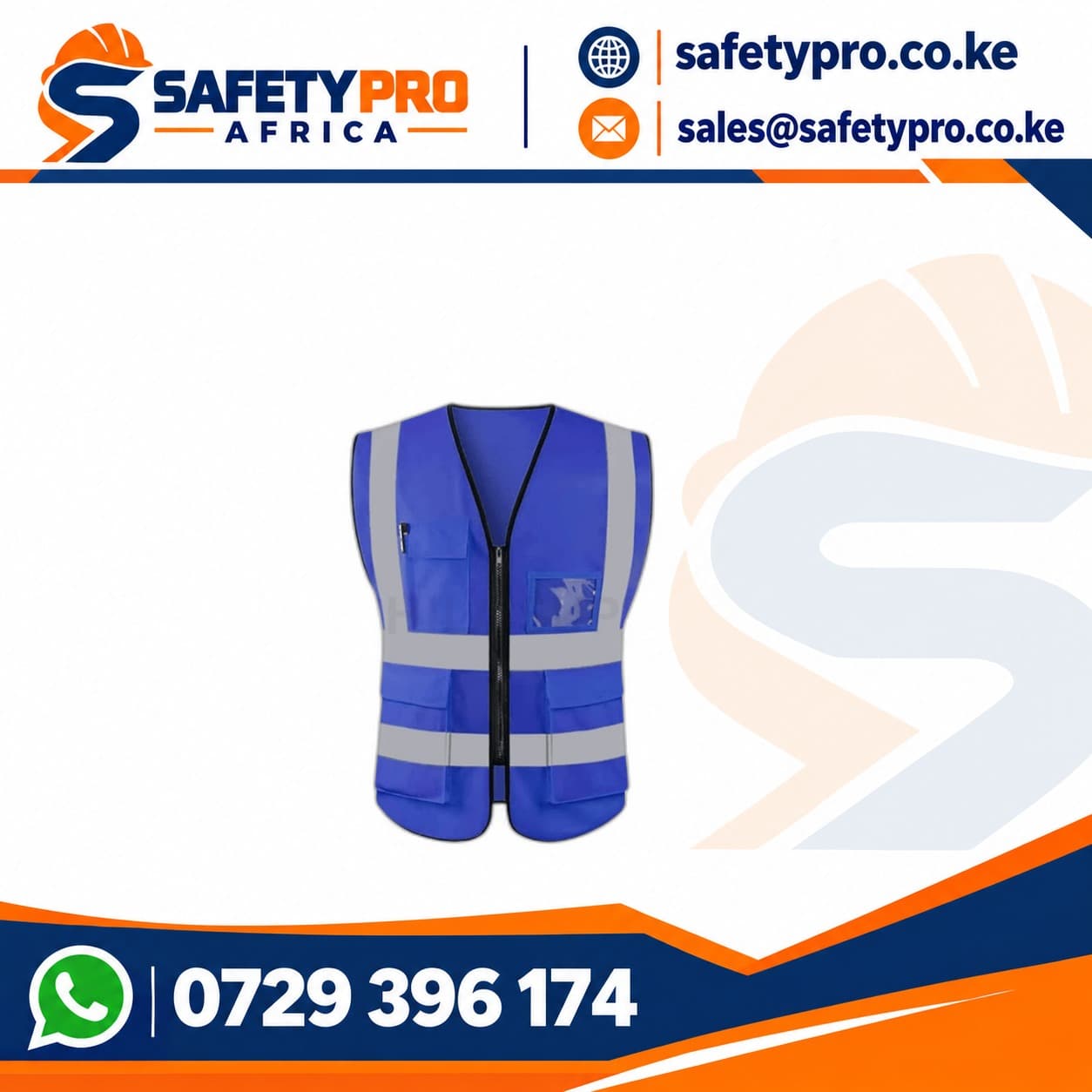 Executive Royal Blue Reflector Vest