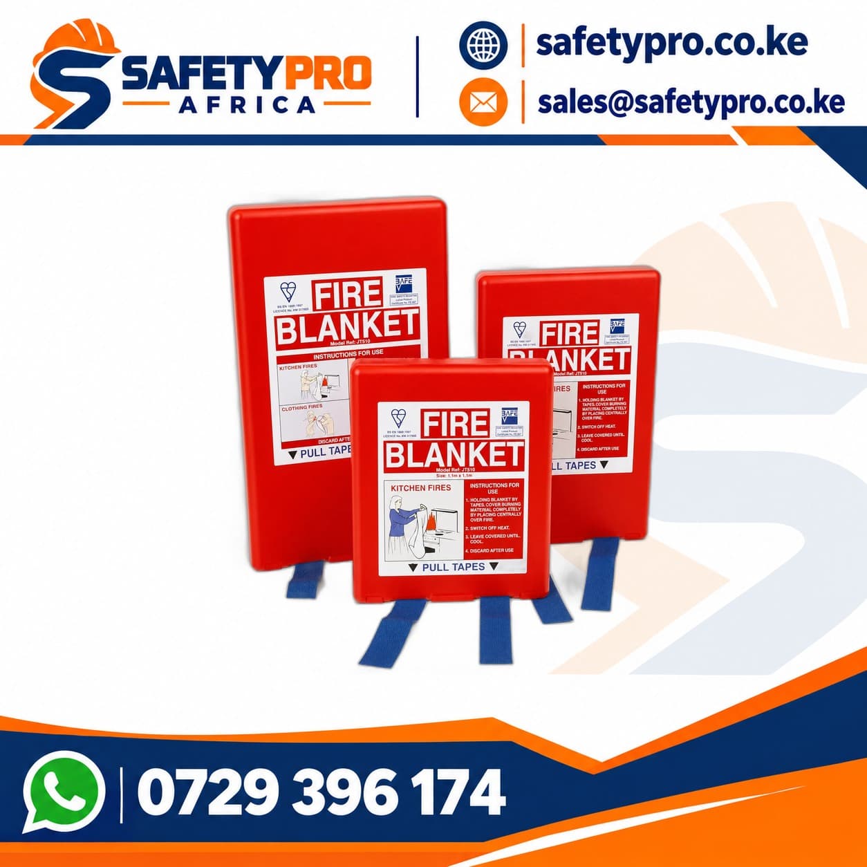 Fire Blankets – 1 2 M × 1 2 M And 1 8 M × 1 8 M