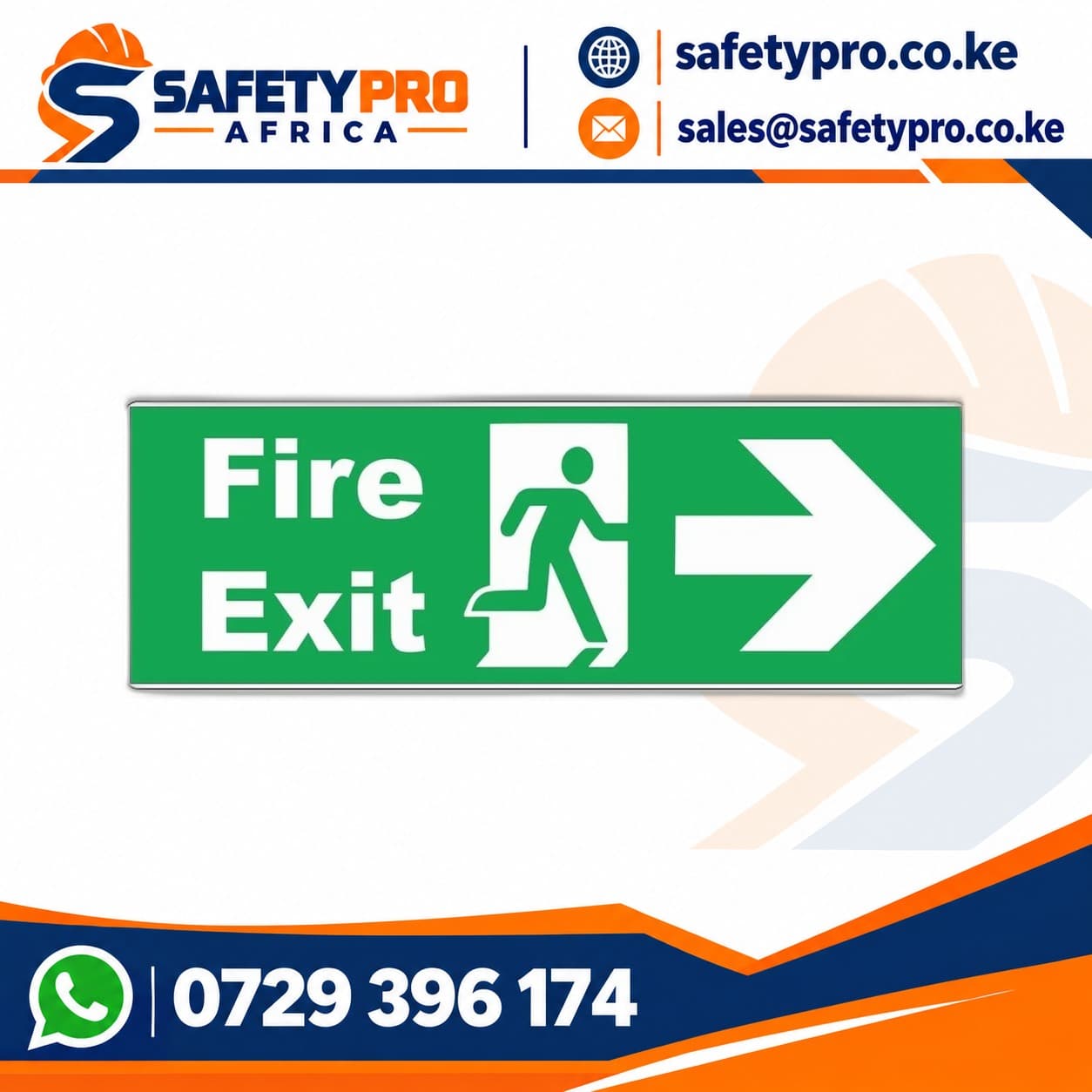 Fire Exit Right Sign
