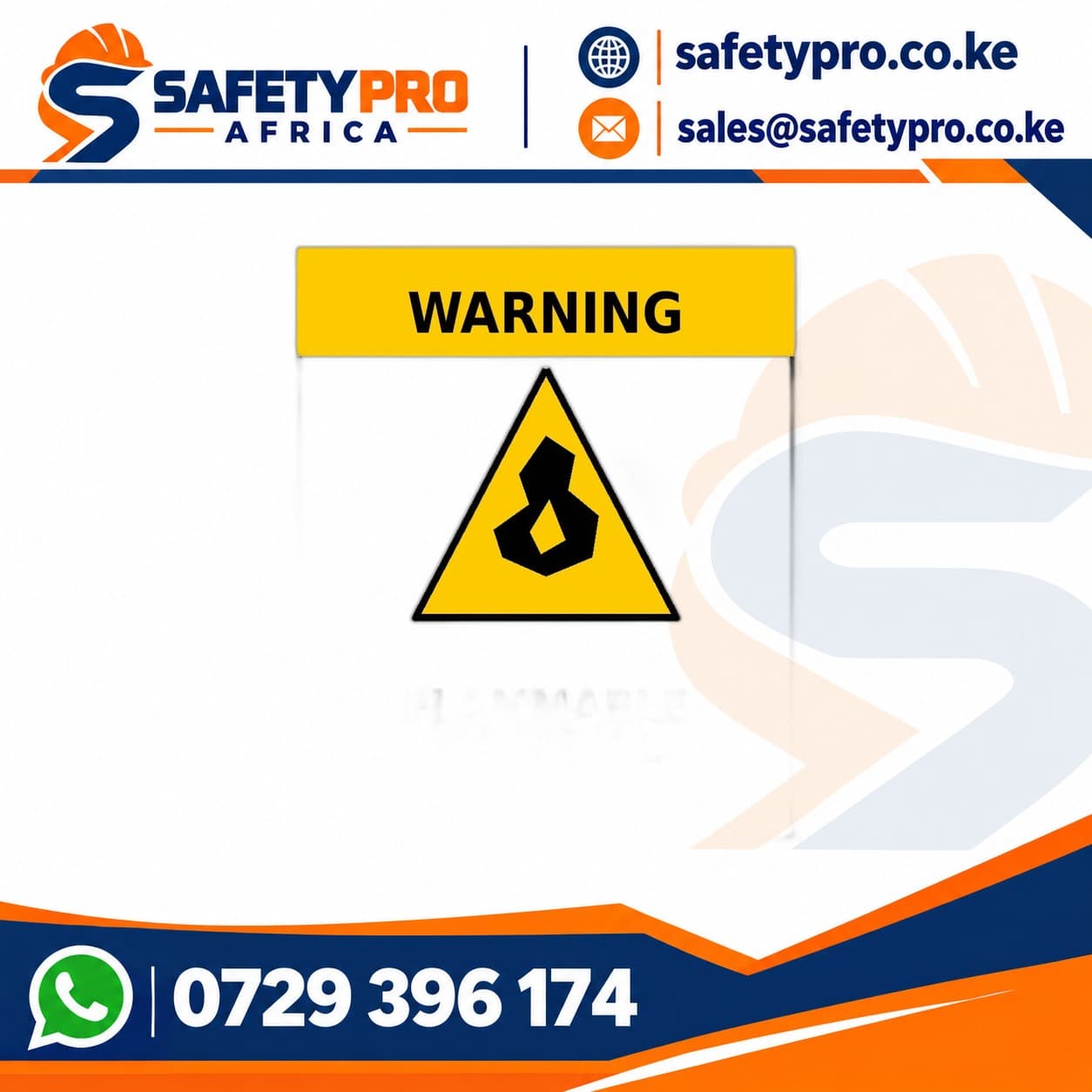 Flammable Material Sign