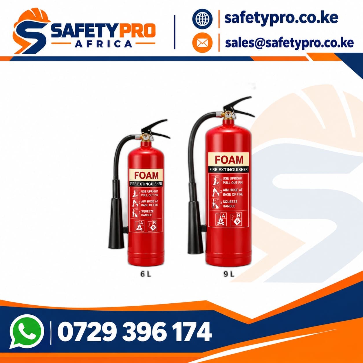 Foam Fire Extinguishers – 6 Litres And 9 Litres