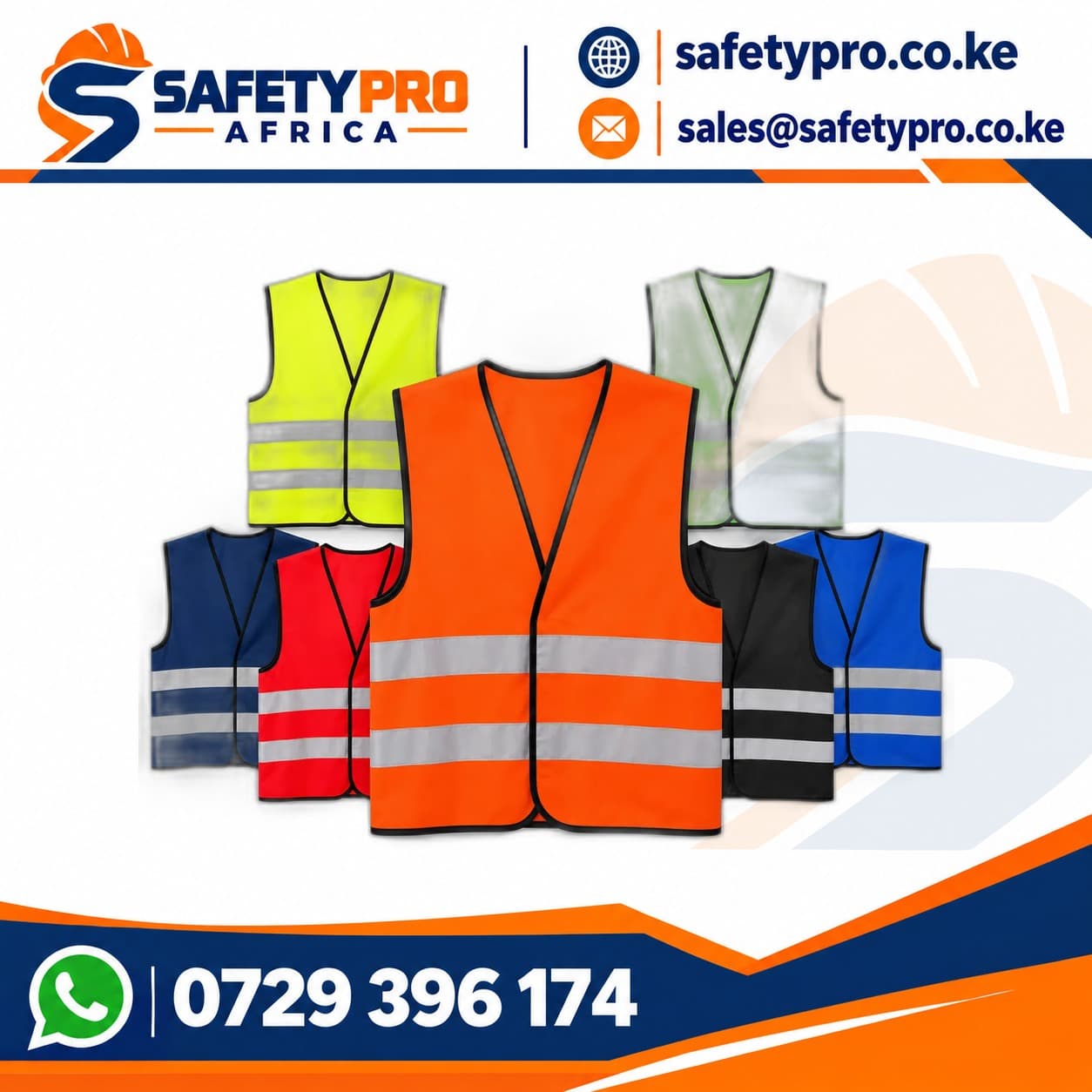 Heavy Duty Reflector Vest – Non Zip