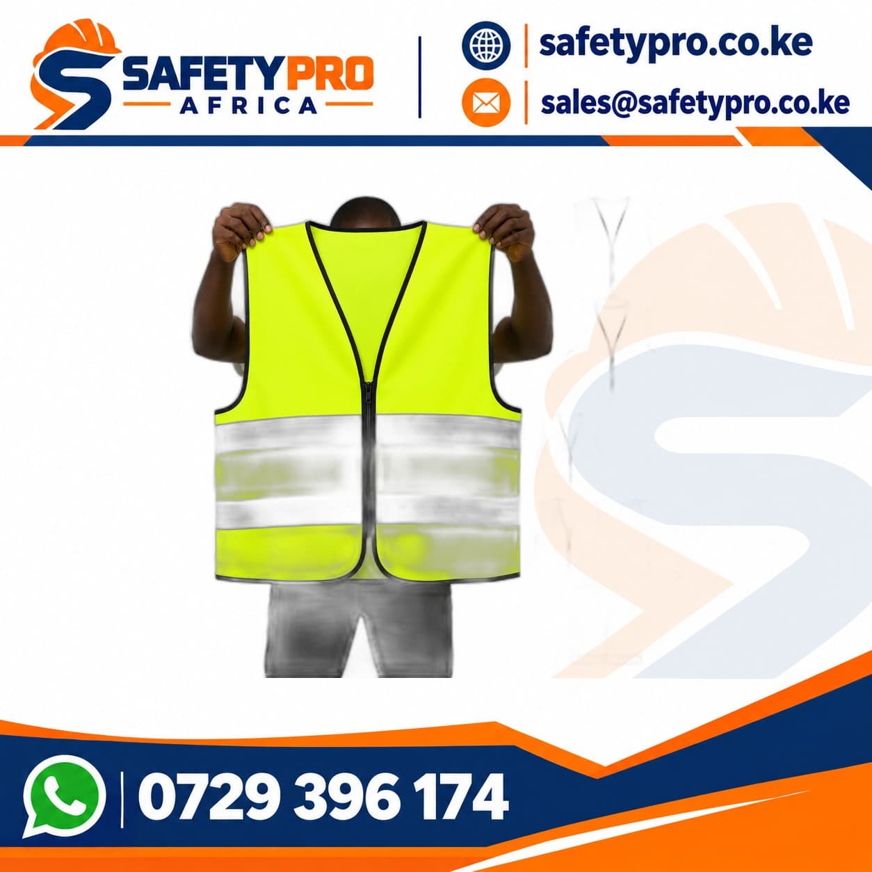 Heavy Duty Reflector Vest – Zipped