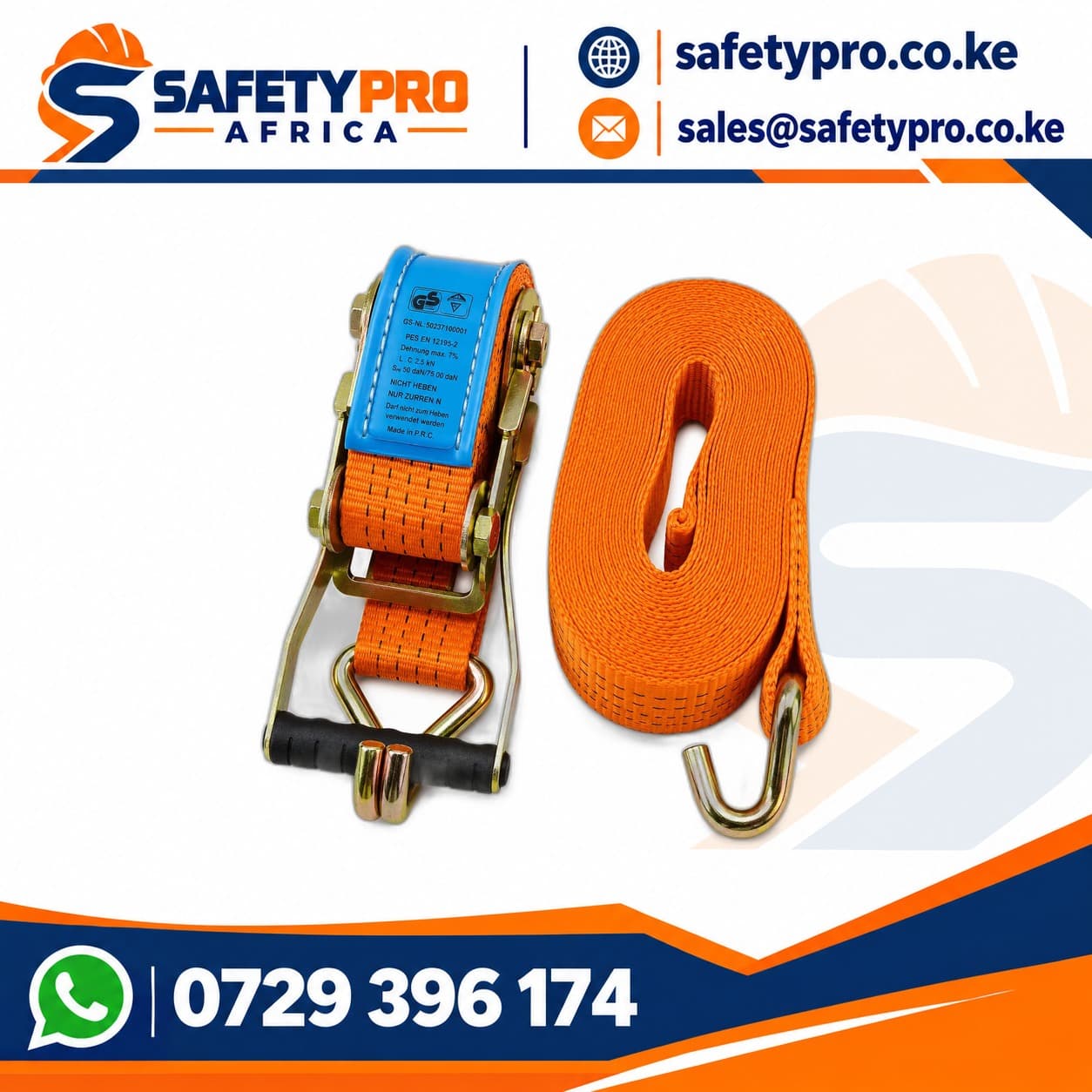Heavy Duty Tie Down Ratchet Strap 10 Mtrs