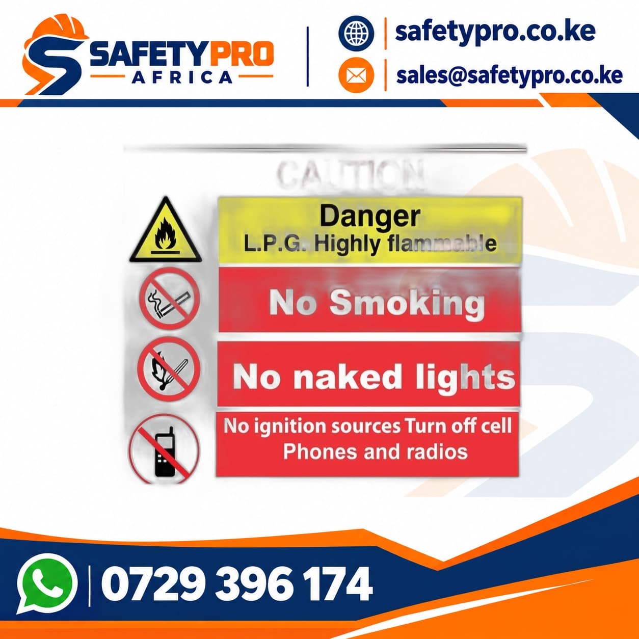 Lpg Flammable Sign