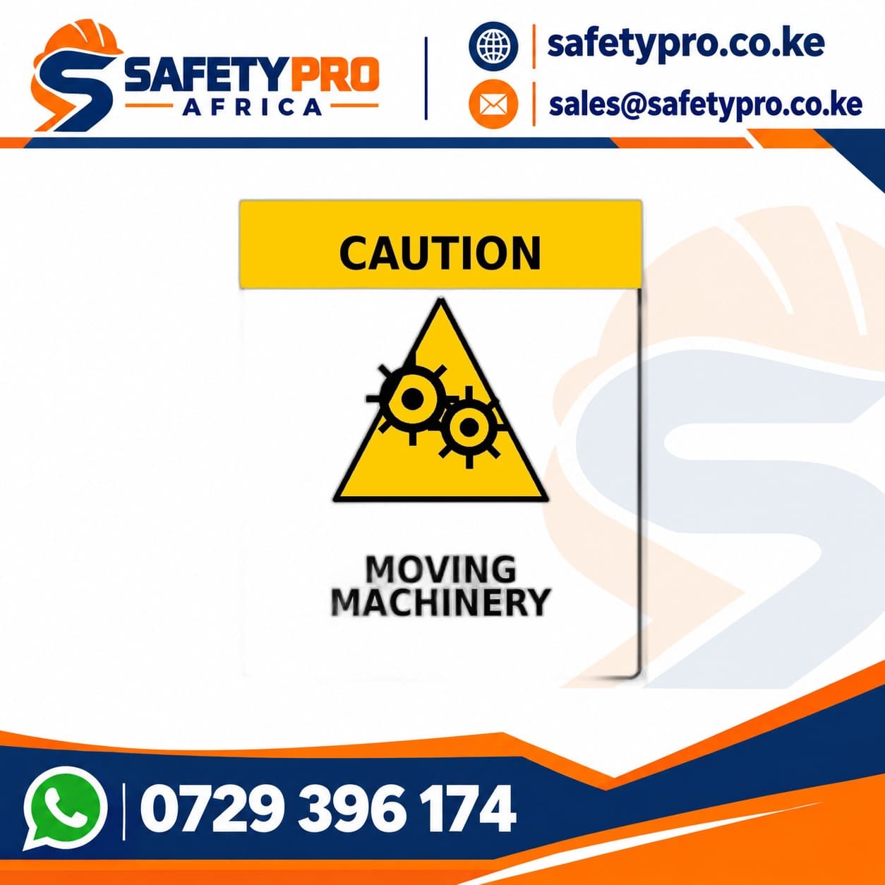Moving Machinery Sign