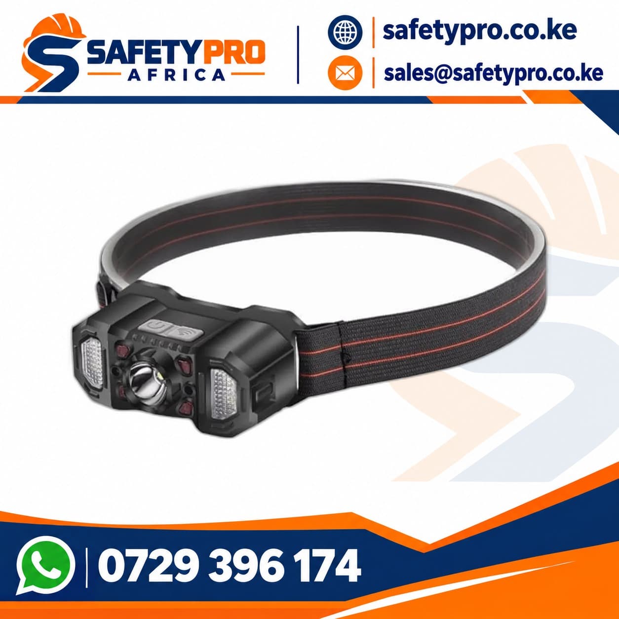 Multiple Lumen Head Lamp USB Rechargeable