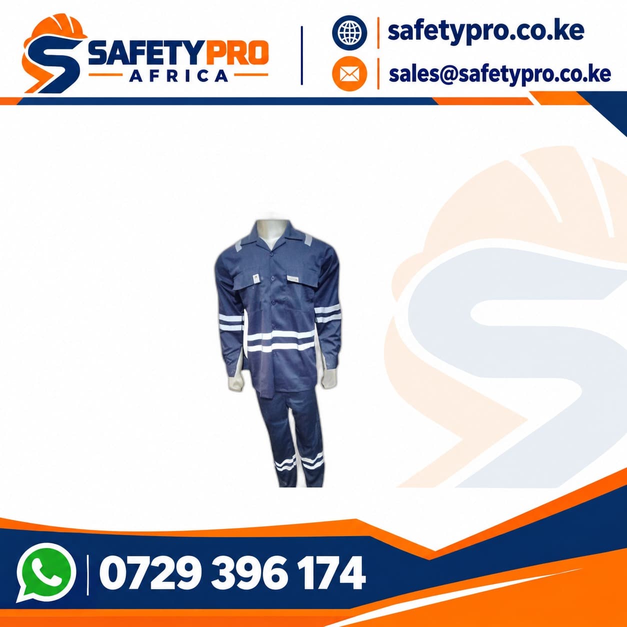 Navy Blue Reflective Engineering Suit