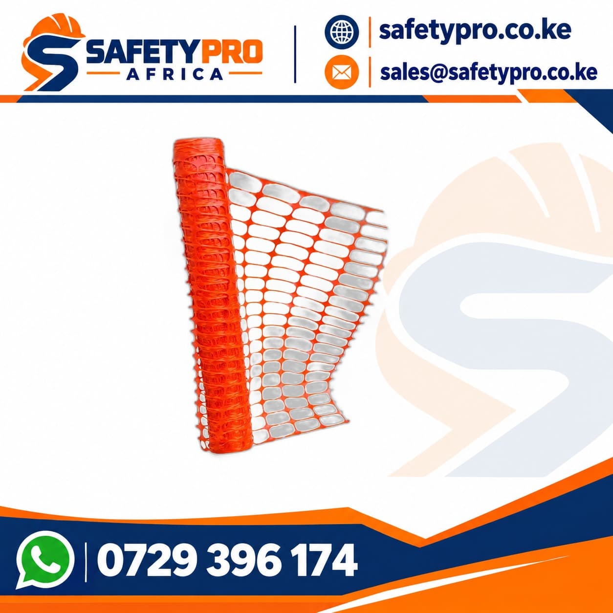 Orange Safety Barrier Net 1M X 50M