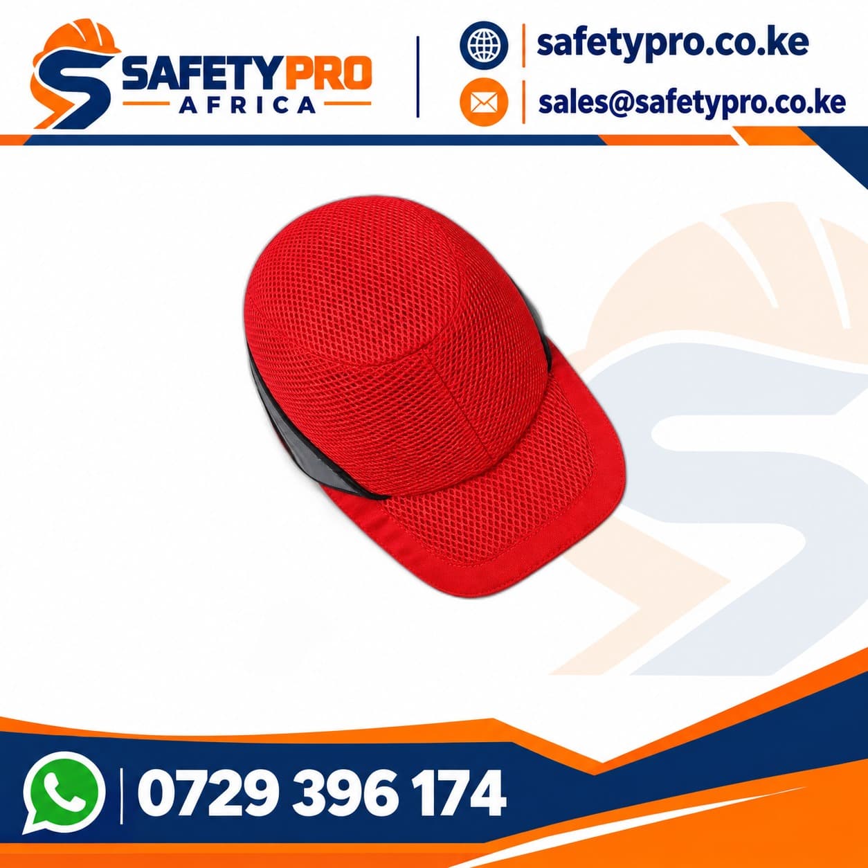 Red Mesh Bump Cap