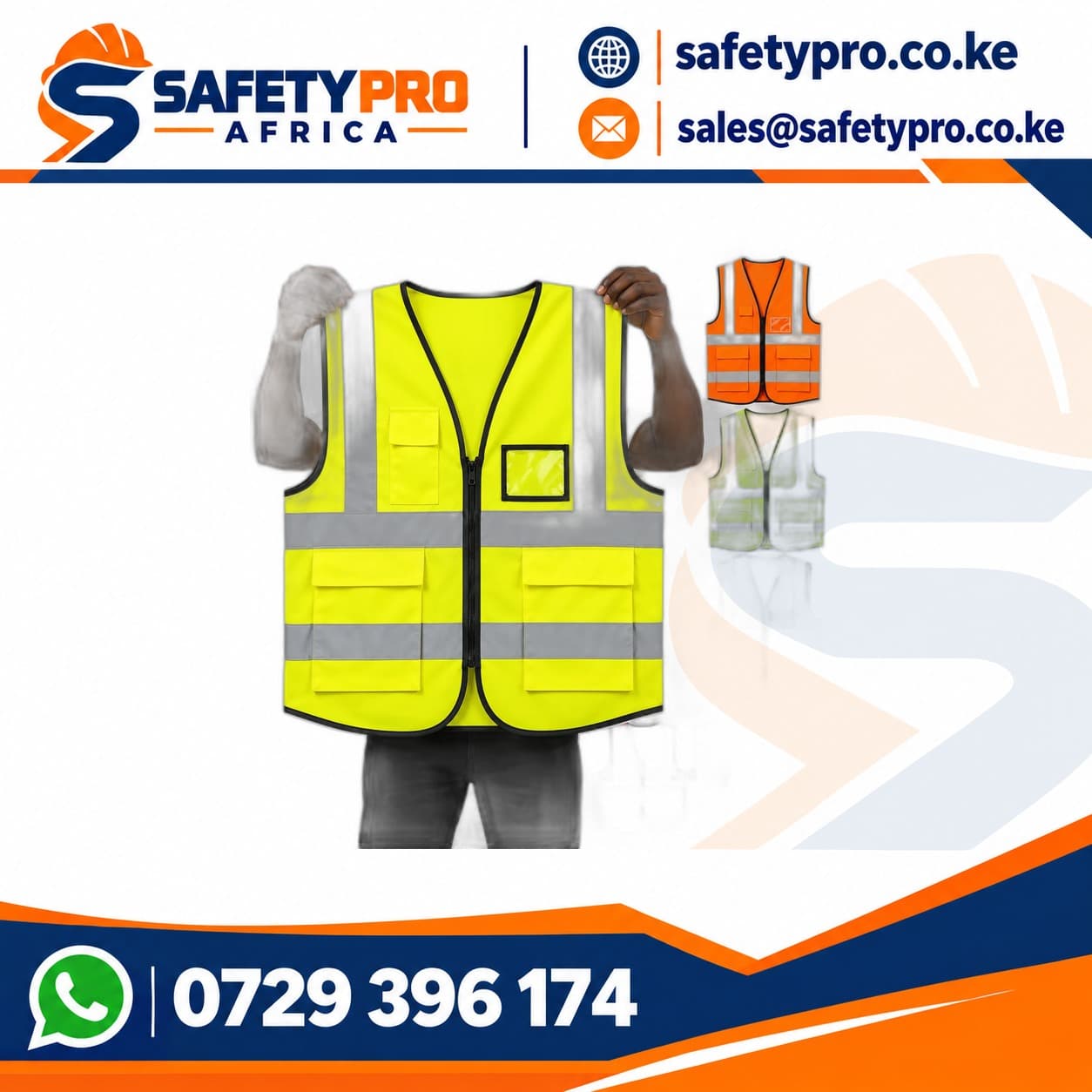 Reflector Vest With Zip & Pockets