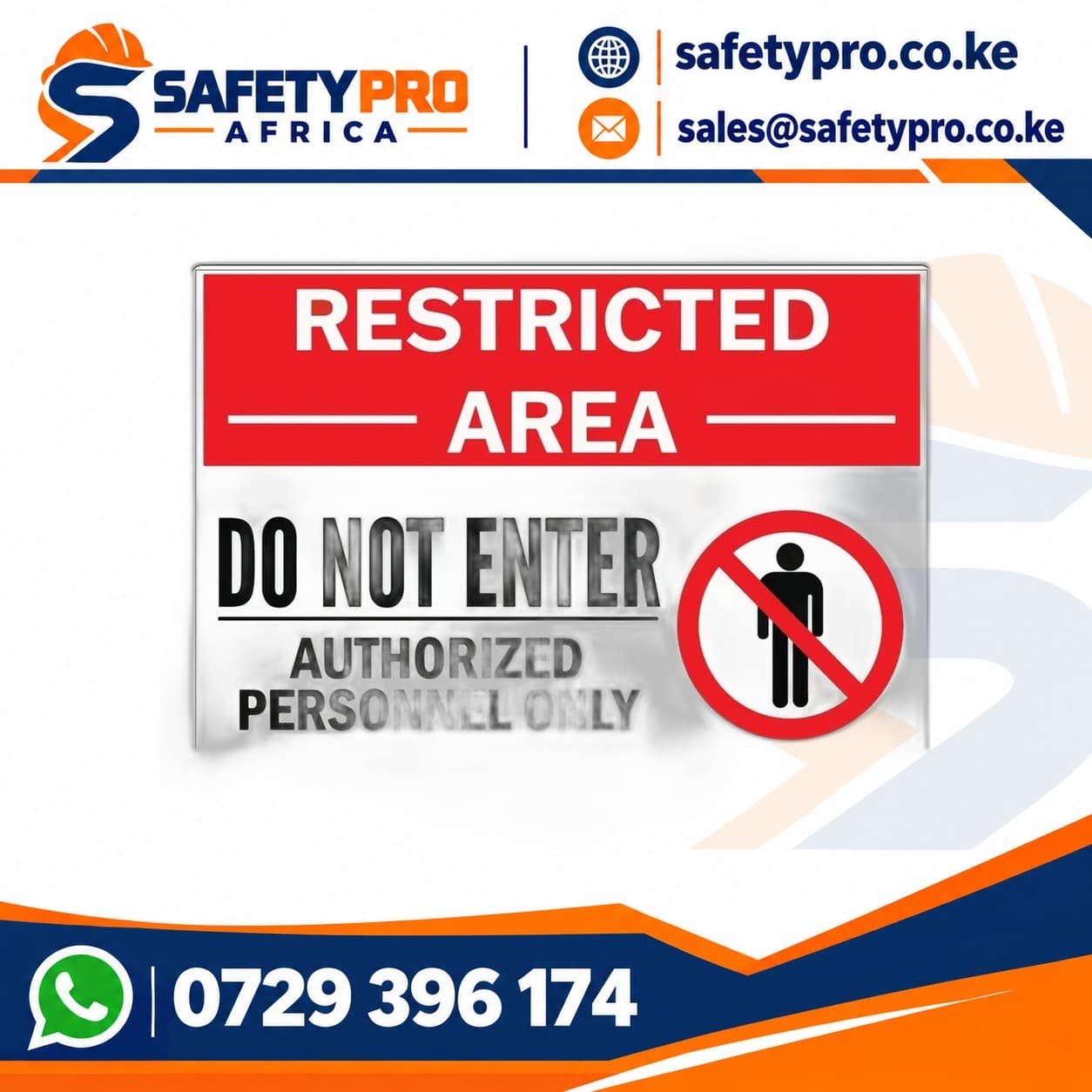 Restricted Area Sign