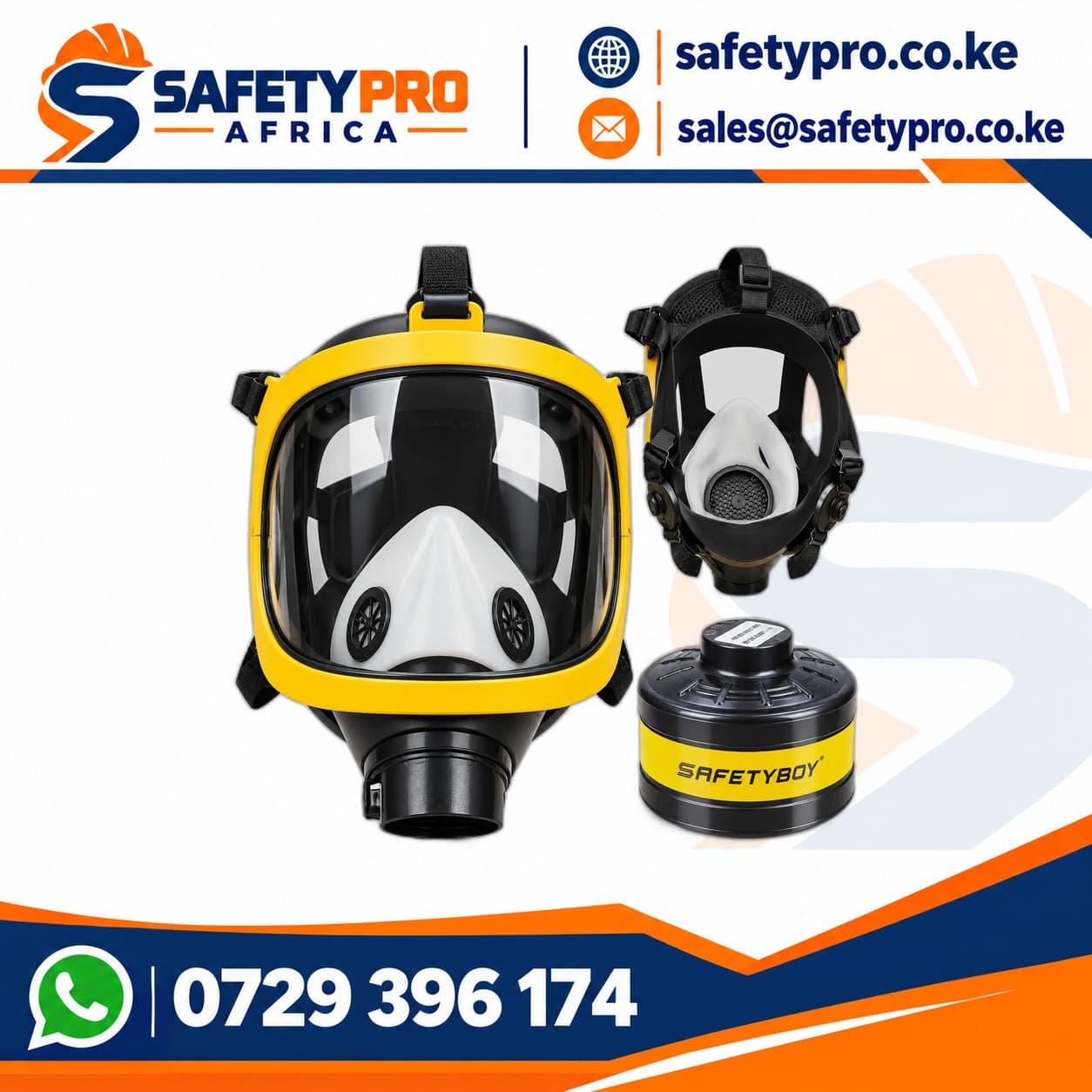 Safety Boy Full Face Mask With Replaceable Cartridge S6700