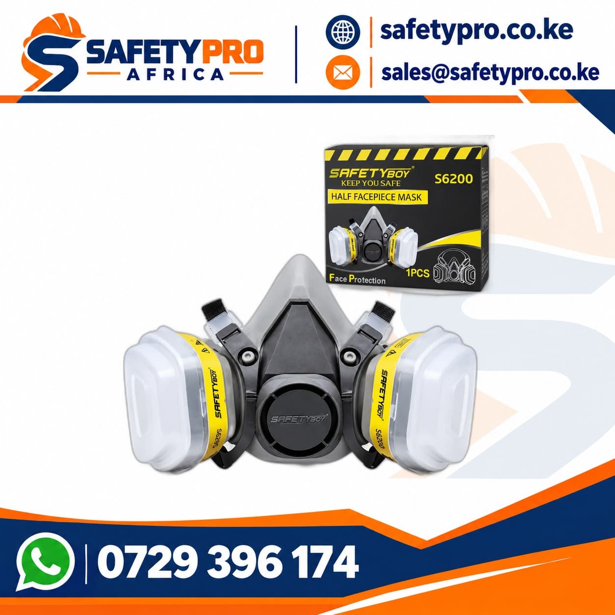 Safety Boy Half Face Mask Double Cartridge S6700