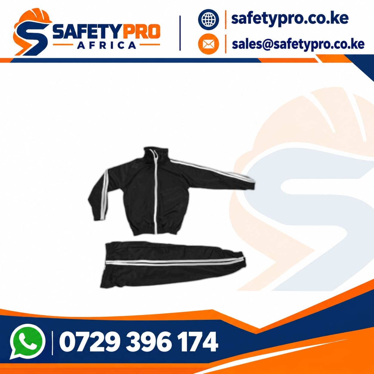 School Tracksuits Black White Stripes