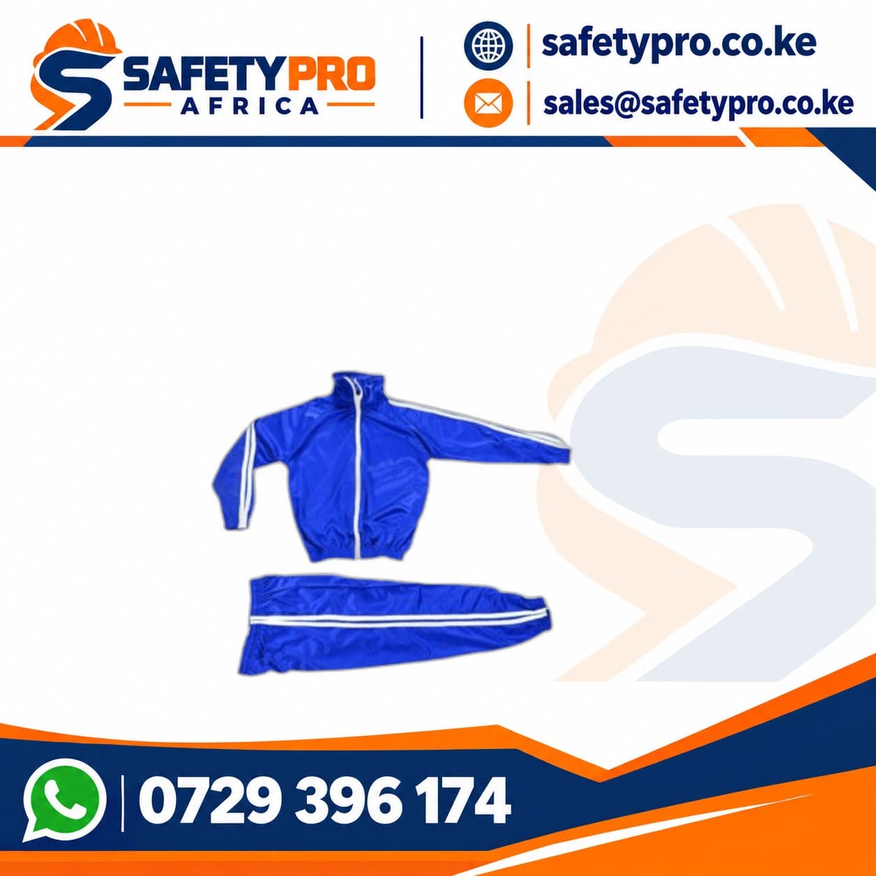 School Tracksuits Royal Blue White Stripes