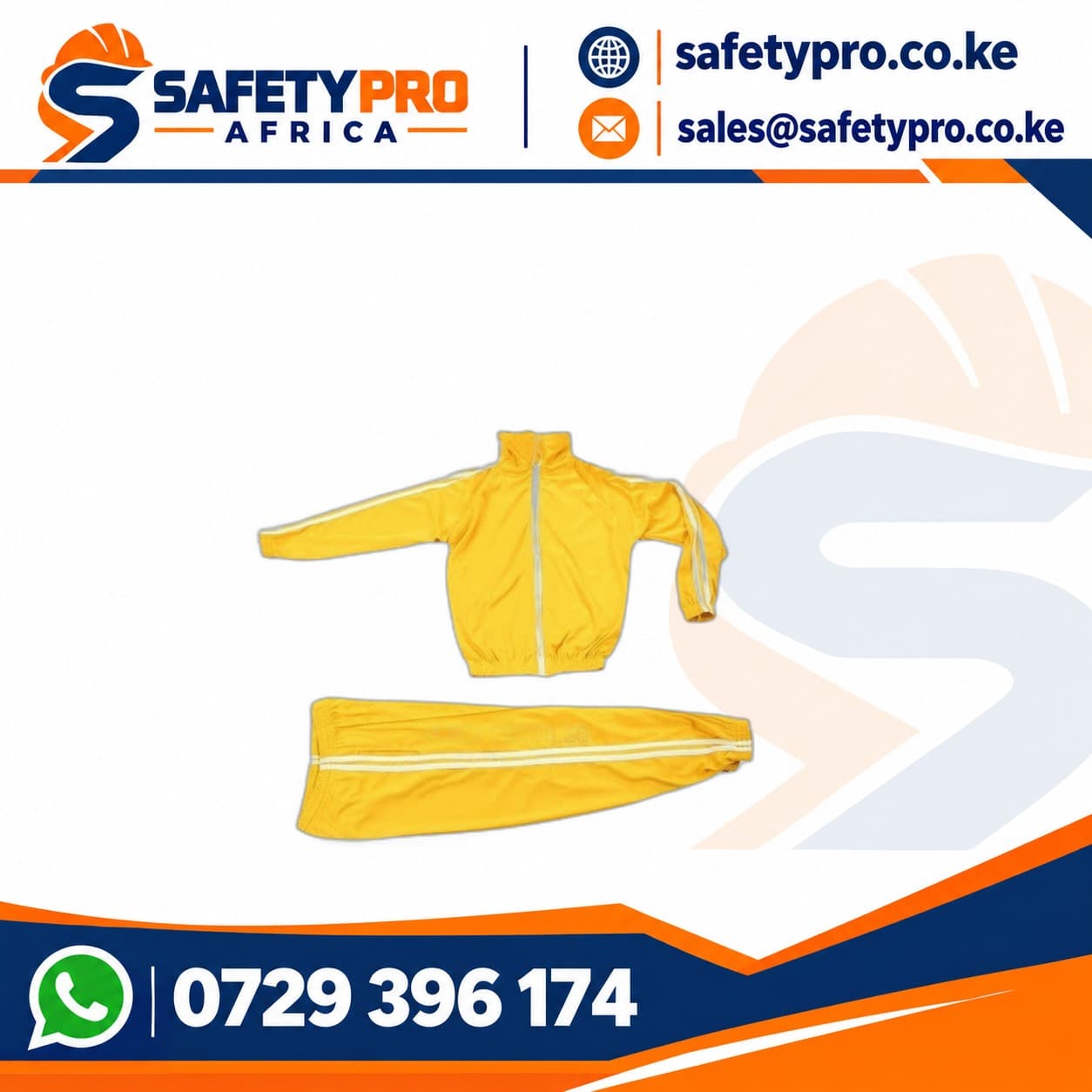 School Tracksuits Yellow White Stripes