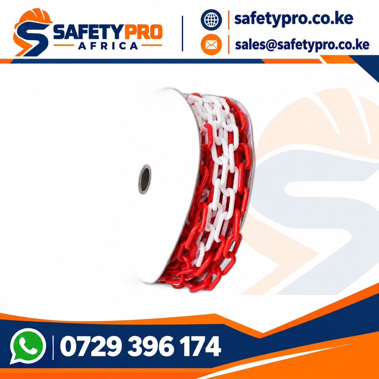 Security Plastic Chain Barriers 6MM By 50M