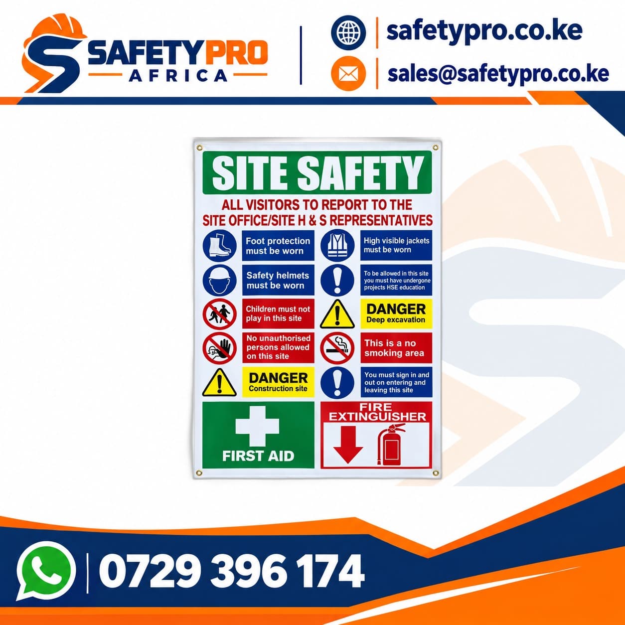 Site Safety Rules Sign