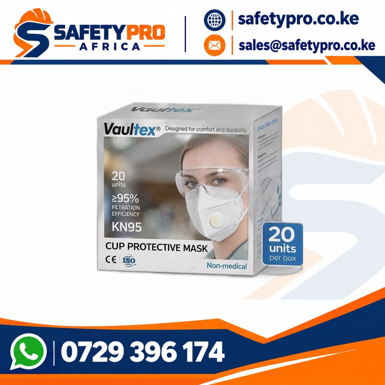 Vaultex K95 Mask 20 Pcs