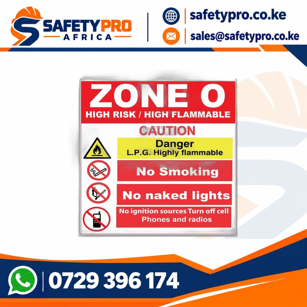 Zone 0 Hazard Sign