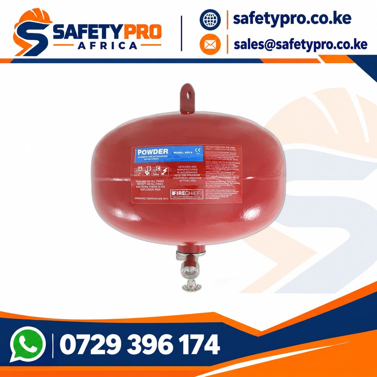 Automatic 9KG Fire Extinguisher Type Sprinkler