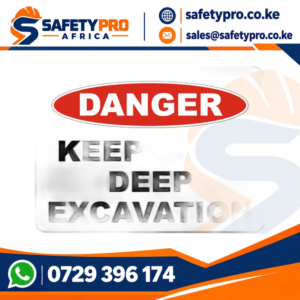 Deep Excavation Sign