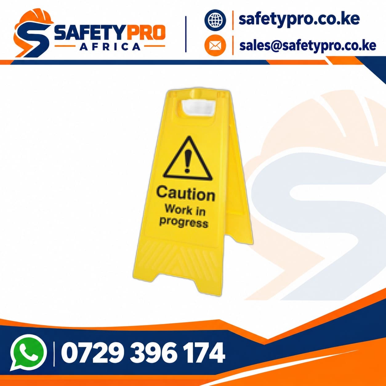 Free Standing Warning Sign