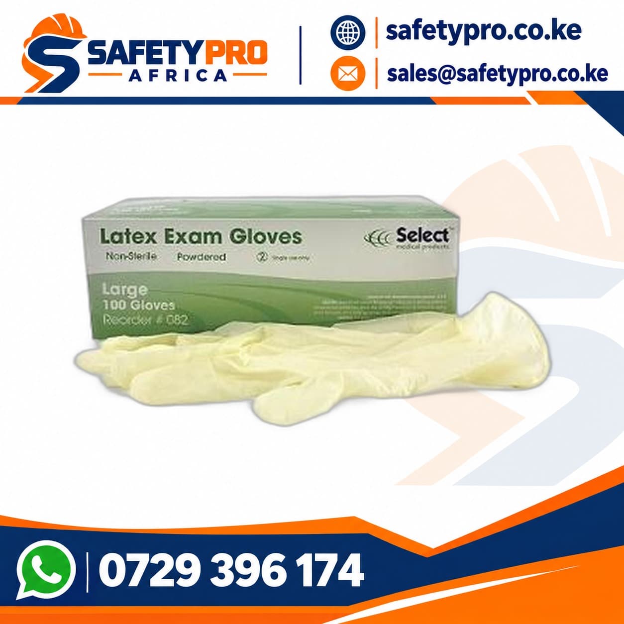 Latex Powdered Medical Examination Gloves