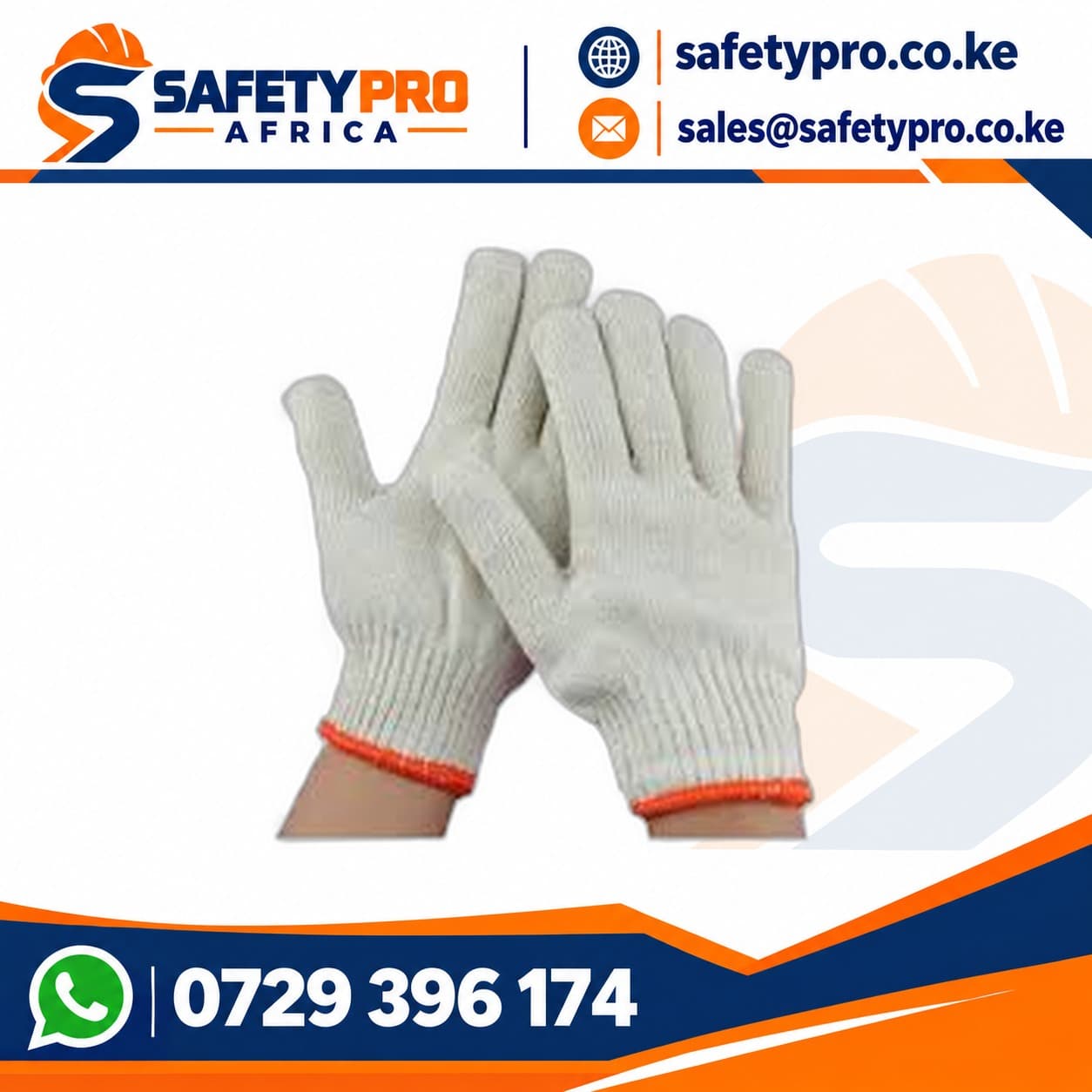 Plain Cotton Knitted Gloves