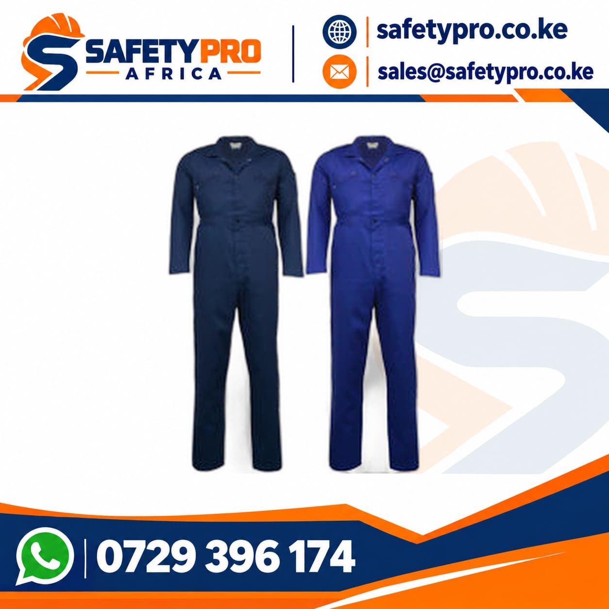 Plain Navy Blue Coverall